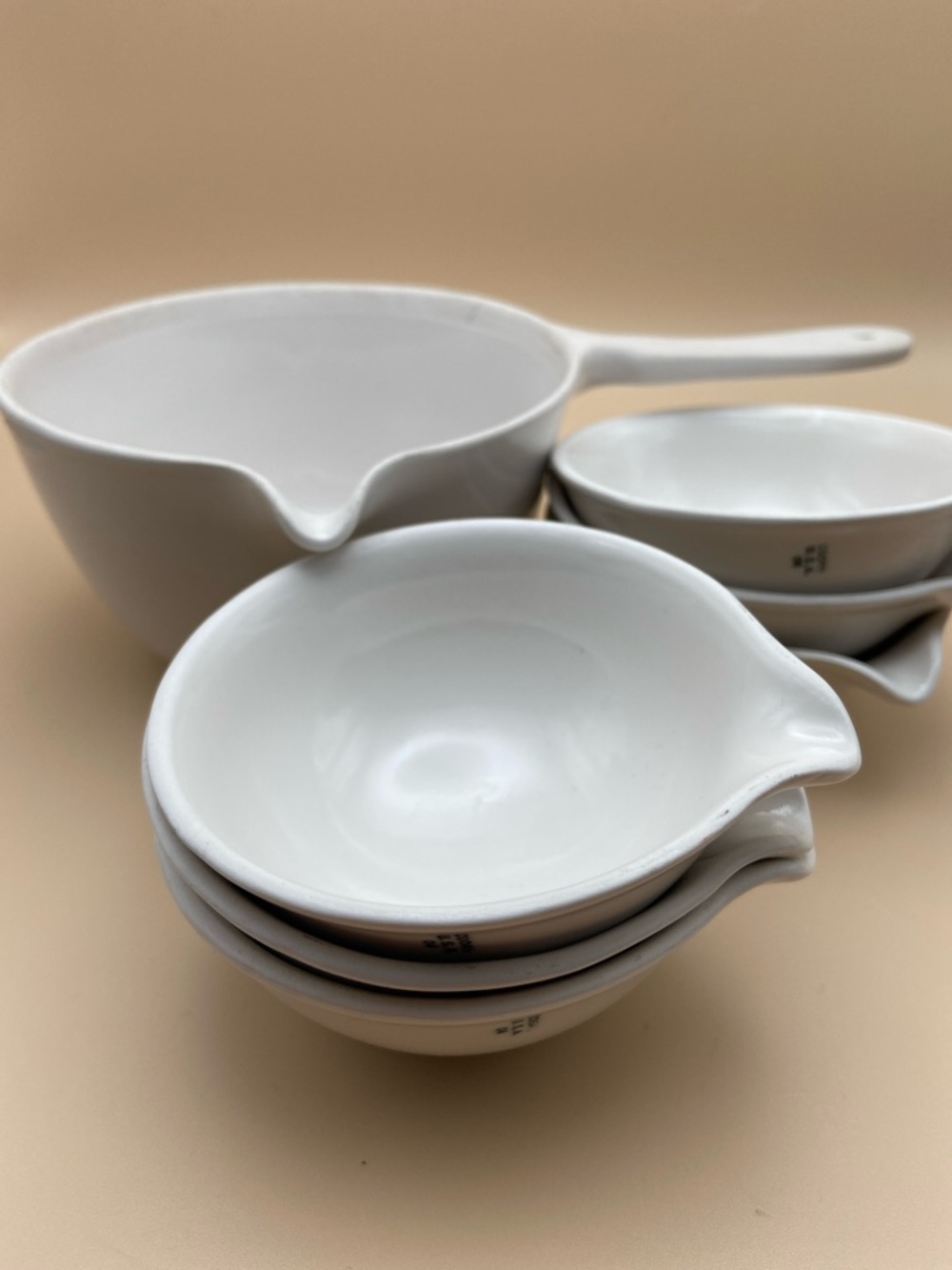 Vintage Coors USA Porcelain Evaporating Lab Dish (1) and Bowls with spouts (6) - Picture 12 of 12